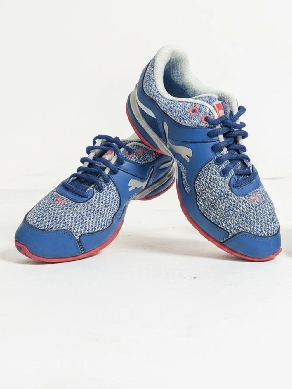 Puma IoCell 1.0 Womens  Blue Pink Athletic Running Shoes Size 8